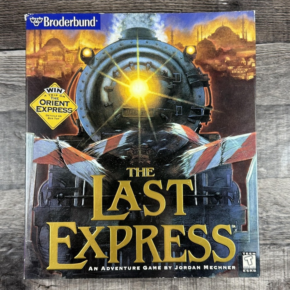 Vintage The Last Express Win 98 DOS Mac CD-ROM Game T Broderbund 3 Disc Big Box - Picture 9 of 11